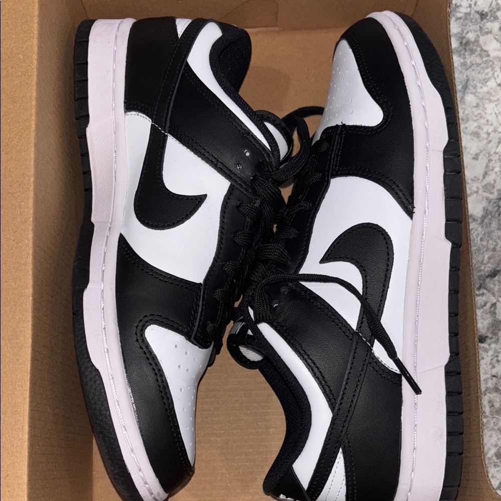 Like New Women’s Nike Dunk Low - Panda Black and White Sneakers